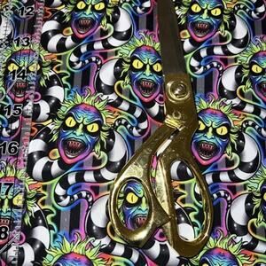 Custom Beetlejuice Snake 100% Cotton Fabric 1/4 YARD 11.5 x 56”